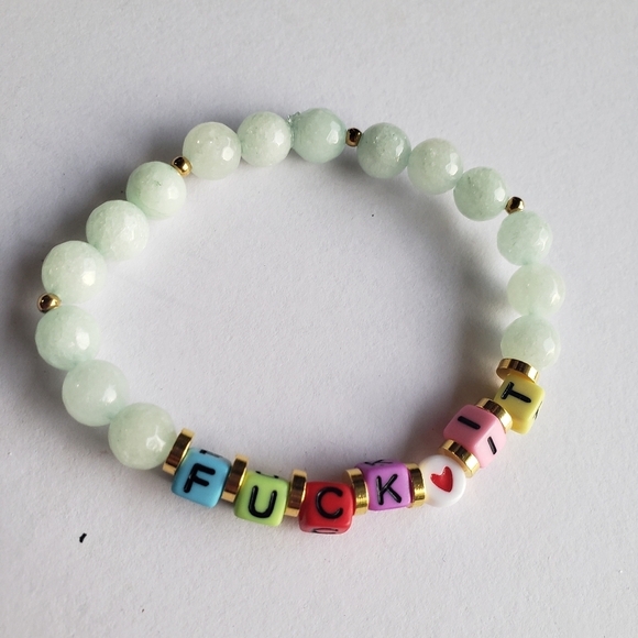 NWT JADE QUARTZ FRIENDS BRACELETS HEALING CRYSTALS GIFT FOR HER Inappropriate - Picture 6 of 7